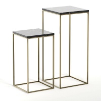 Комплект из 2 подставок с Мраморной столешницей Mahaut комплект из 2 каштановый AM.PM  фото, kupilegko.ru